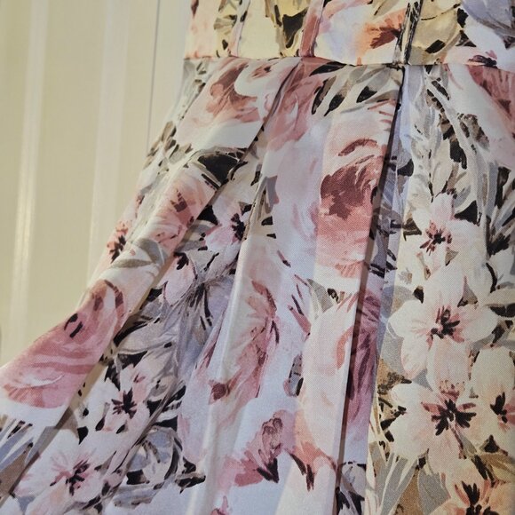 \Xtraordinary Girls Dress Size 12 Formal Special Occasion Dress Dance Pink Roses - Picture 10 of 12